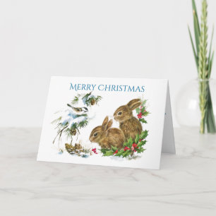 Twee kotsen kerst feestdagen kaart