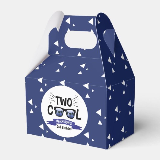 Twee koudebogen, tweede verjaardag bedankdoosjes (Voorkant Zijde)