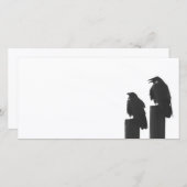 Twee kraaien op berichten (Voorkant / Achterkant)