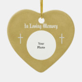 Twee kruisen Memorial Kerstmis Ornament (Voorkant)