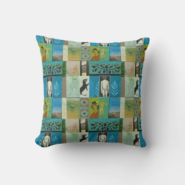 Twee kussens van schilderijen (Voorkant)