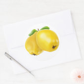 Twee kwekerijvruchten ronde sticker (Envelop)