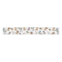 Twee Laat de Honden Uit Puppy Feest Lint