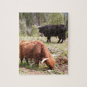 Twee landdieren, Schotland Legpuzzel