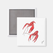 Twee langoesten magneet (Voorkant / Achterkant)