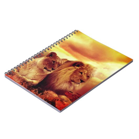 Twee leeuwen notitieboek (Linkerzijde)