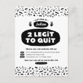 Twee legaten om te stoppen, 90s Hip Hop Birthday Uitnodiging Briefkaart (Voorkant)