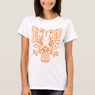 Twee leidden Eagle - Sinaasappel T-shirt