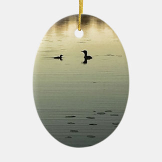 Twee lenzen keramisch ornament