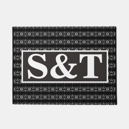 Twee Letter-Monogram Deurmat (Voorkant)