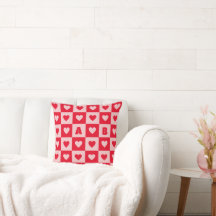 Twee Letter-toetsenbord (rood en roze)