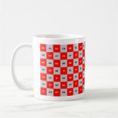 Twee letters mok Rood en Grijs Intrl. versie (Links)