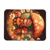 Twee leuke kleine meisjes magneet (Horizontaal)