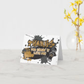 Twee leus om te stoppen Dank je kaarten (Gele Bloem)