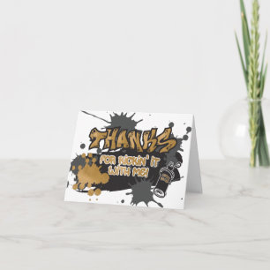 Twee leus om te stoppen Dank je kaarten