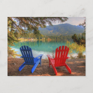 Twee liefdesstoelen bij Lakeshore Happy Valentine' Feestdagenkaart