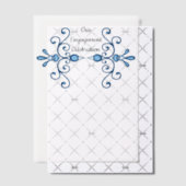 Twee liefdesvogels verlovingsfeest vellum uitnodigingen (Offset (Uitnodiging))