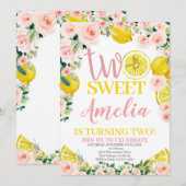 Twee lieve limonade verjaardag, citroen verjaardag kaart (Voorkant / Achterkant)