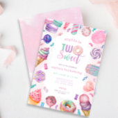 Twee lieve Snoepjes tweede verjaardagsuitnodiging Kaart