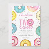 Twee lieve Waterverf Donuts 2e Verjaardag Kaart (Voorkant)