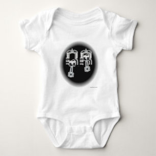 Twee lijnengine romper