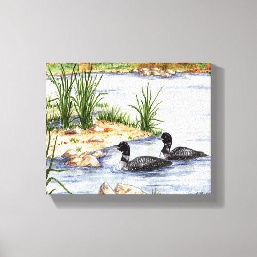 Twee linnen canvasafdruk canvas afdruk (Voorkant)