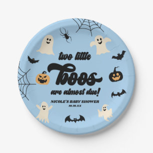Twee Little Boos Twins Halloween Baby shower Papieren Bordje