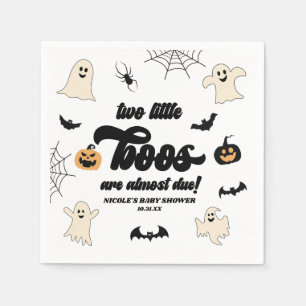 Twee Little Boos Twins Halloween Baby shower Servet