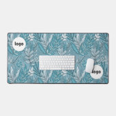 Twee logo's professionele Oerwoud computer Bureaumat (Keyboard & Muis)