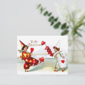 Twee Lovely Harlequins Briefkaart (Staand voorkant)