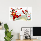Twee Lovely Harlequins Poster (Thuiskantoor)