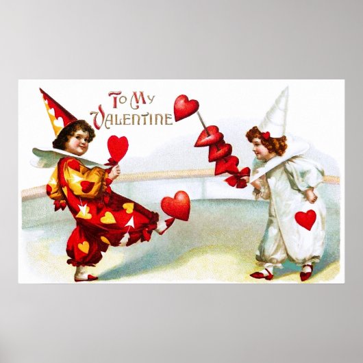 Twee Lovely Harlequins Poster (Voorkant)