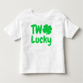 Twee Lucky St Patrick's Day 2e verjaardag Kinder Shirts (Voorkant)