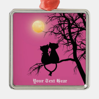 Twee luiken Cat Premium Square Ornament