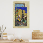 Twee luiken in een bloeiende boomgaard poster (Keuken)