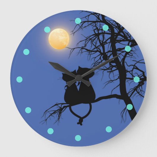 Twee luiken met ronde wand grote klok (Voorkant)