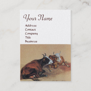 TWEE LYCOWS MONOGRAM, wit parelpapier Visitekaartje
