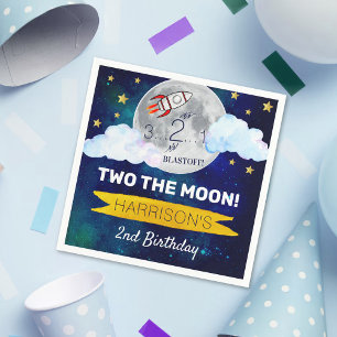 Twee maanden De maan 2e verjaardag Servet