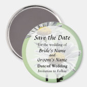 Twee madeliefjes in zonneschijn Save the Date Magneet (Voorkant / Achterkant)