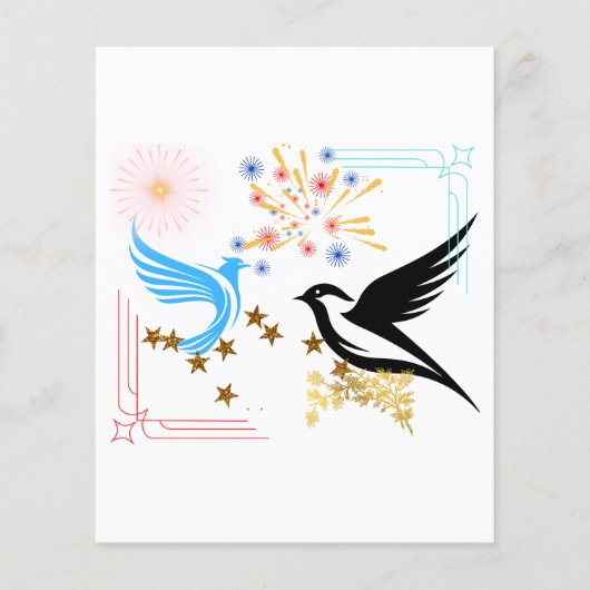 Twee Majestueuze Vogels (Voorkant)