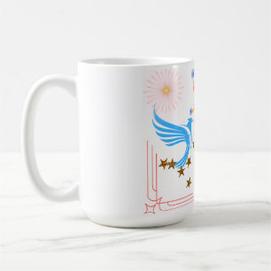 Twee majestueuze vogels koffiemok