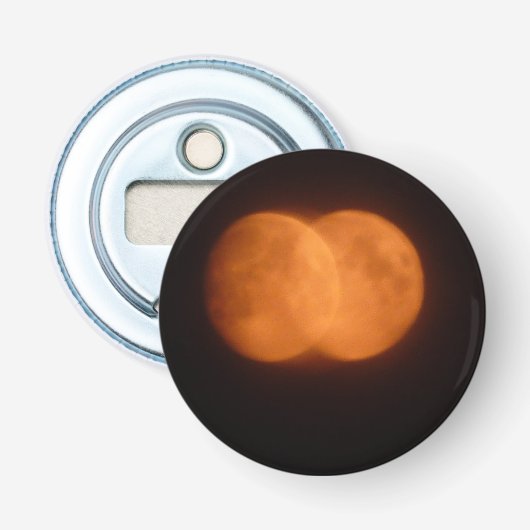 Twee manen button flesopener (Voorkant)