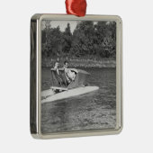 Twee Mannen Metalen Ornament (Rechts)