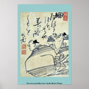 Twee mannen, mogelijk acteurs van Ki, Baitei Ukiyo Poster
