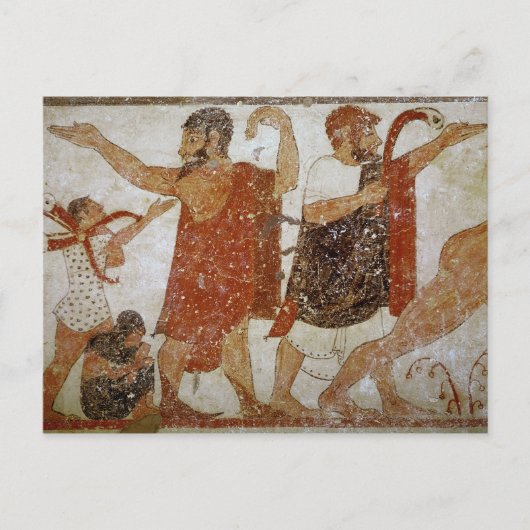 Twee mannen van de tombe van de Augurx Briefkaart (Voorkant)