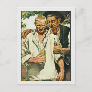 Twee Mannen van Richard Schaupp Fine Art Gay Briefkaart