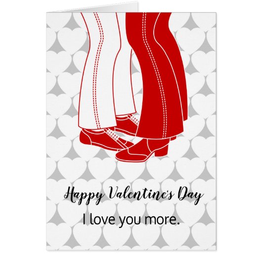 Twee mannen zoenen op Valentijnsdag (Voorkant)