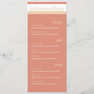 Twee mededelingen van de Informatie van Brides Kaart