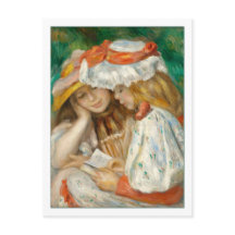 Twee meisjes Lezen Renoir