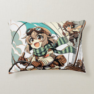 Twee meisjes varen op een schip accent kussen